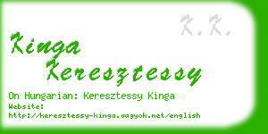 kinga keresztessy business card